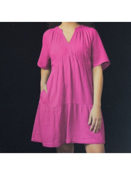 GAP Dresses & Skirts - GAP Pink Mini Cotton Gauze Dress M111